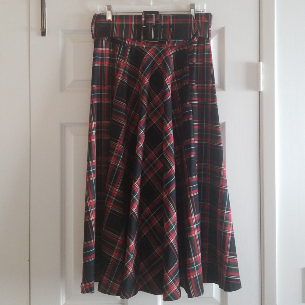 Zara plaid skirt